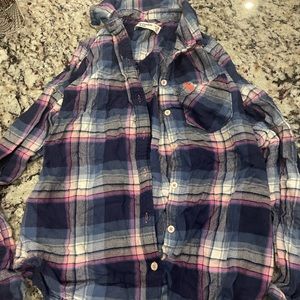 Abercrombie kids flannel shirt, size 11/12